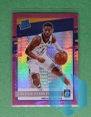 2020-21 Donruss Optic Cassius Stanley #199 Rated Rookie Hyper Pink Prizm RC SP